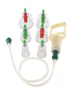 Pompa próżniowa BDSM Cupping Vacuum Cupset - Zabawki Medyczne - 1 2