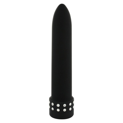 Wibrator Diamond Silk Vibe Black 13,5 cm z płynną regulacją - 1