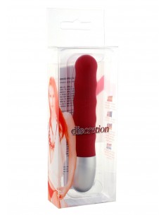 Wibrator Discretion Vibe Ribbed Red - Wibratory Klasyczne - 1 2