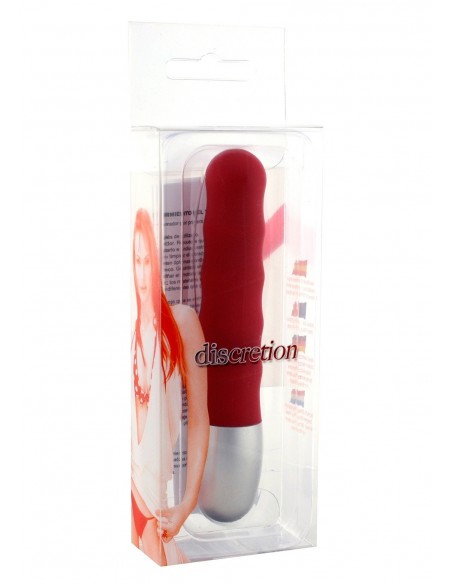 Wibrator Discretion Vibe Ribbed Red - Wibratory Klasyczne - 2