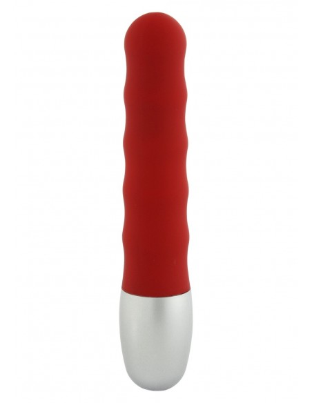 Wibrator Discretion Vibe Ribbed Red - Wibratory Klasyczne - 1