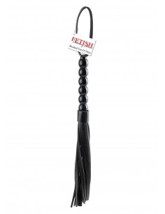 Pejcz BDSM Ff Beaded Cat-O-Nine Tails Black - Baty, pejcze i packi - 1