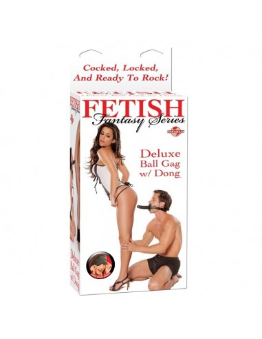 Knebel Ff Ball Gag With Dildo Black - Kneble do ust - 2