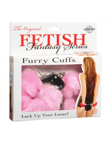 Kajdanki erotyczne FF Furry Cuffs - Pink - Kajdanki erotyczne - 1