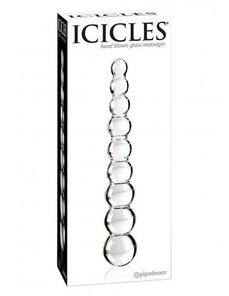 Szklane Kulki Analne Icicles No 2 Hand Blown Massager - Kulki analne, koraliki analne - 2