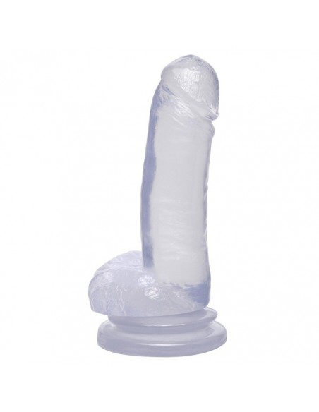 Żelowe Dildo Basix 8" Dong W Suction Cup Clear - Dilda żelowe - 1