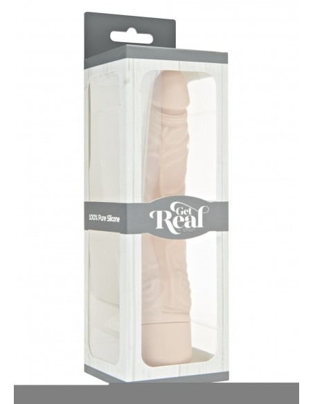 Realistyczny wibrator Classic Slim Vibrator Nude - Wibratory Realistyczne - 3