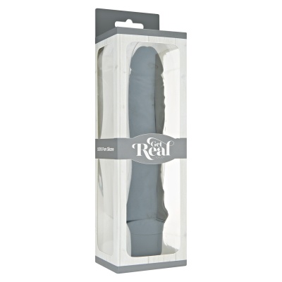 Wibrator Classic Large 24,9 cm z rowkami spiralnymi - 1 2