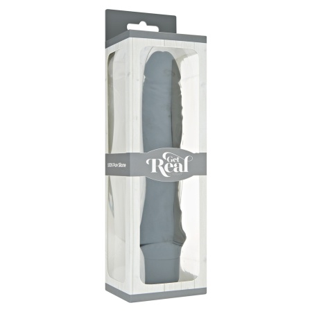 Wibrator Classic Large 24,9 cm z rowkami spiralnymi - 2