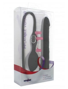 Realistyczny wibrator Inflatable Black - Wibratory Realistyczne - 1 2