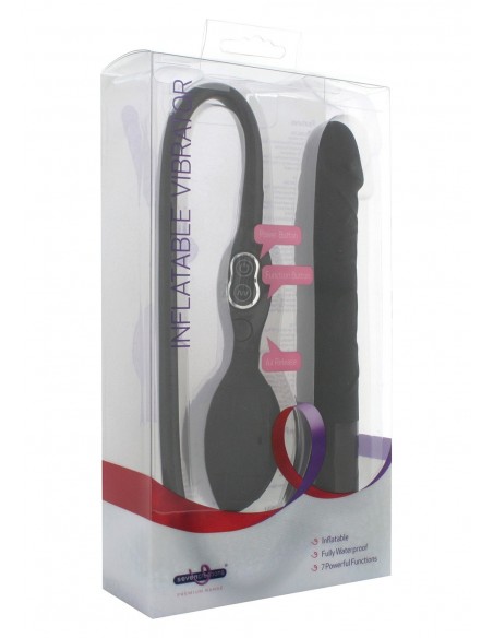 Realistyczny wibrator Inflatable Black - Wibratory Realistyczne - 2