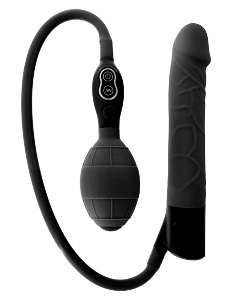 Realistyczny wibrator Inflatable Black - Wibratory Realistyczne - 1