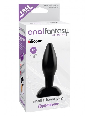 Korek analny AFC Small Silicone Plug Black - Korki analne silikonowe - 2