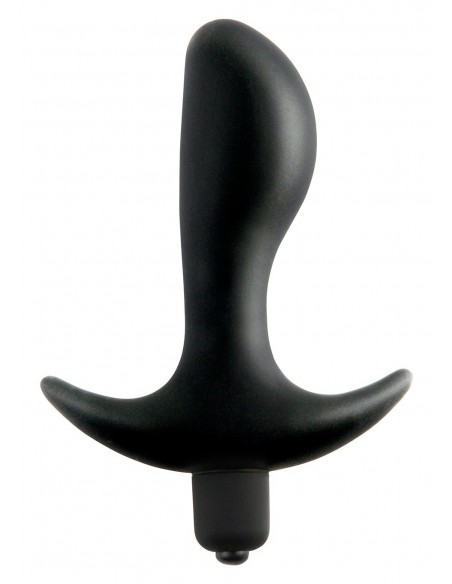 Korek analny wibrujący Vibrating Perfect Plug Black - Kulki i korki analne wibrujące - 1