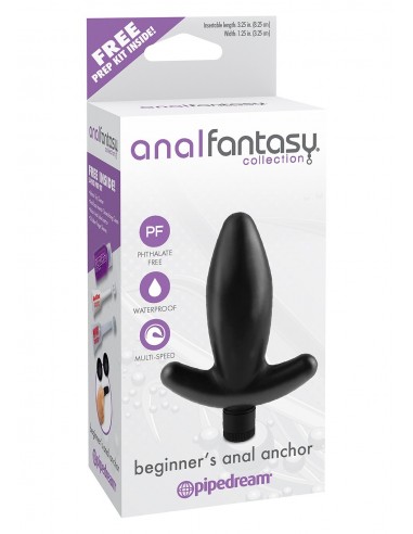 Korek analny wibrujący Beginners Anal Anchor Black - Kulki i korki analne wibrujące - 2