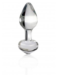 Szklany Korek Analny Icicles No 44 Clear - Korki analne szklane - 1