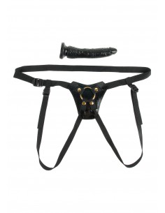 Strapon Ff Gold Designer Strap On - Strap-ony, dilda na pasku bez wibracji - 1 2