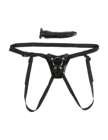 Strapon Ff Gold Designer Strap On - Strap-ony, dilda na pasku bez wibracji - 2