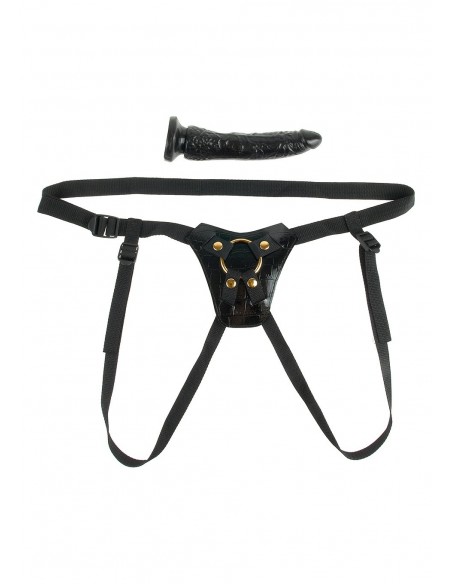 Strapon Ff Gold Designer Strap On - Strap-ony, dilda na pasku bez wibracji - 2