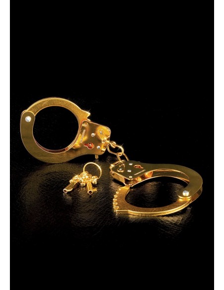 Kajdanki erotyczne FF Gold Metal Cuffs - Kajdanki erotyczne - 3