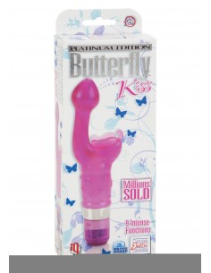 Wibrator punktu G BUTTERFLY KISS PINK - Wibratory Króliczki - 1 2
