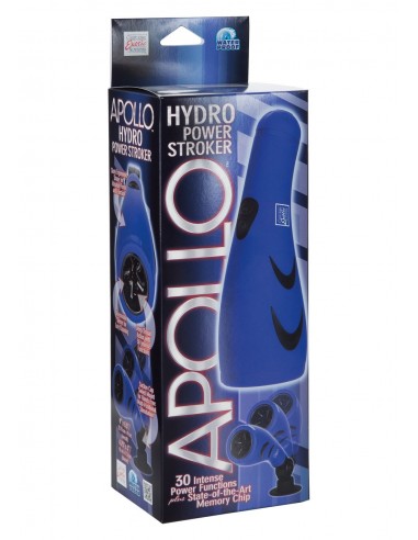 Masturbator Z Wibracją Apollo Hydro Power Stroker Blue - Masturbatory i Sztuczne pochwy - 1