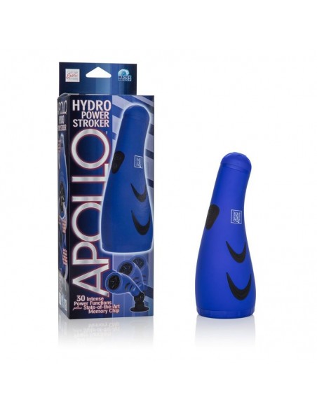 Masturbator Z Wibracją Apollo Hydro Power Stroker Blue - Masturbatory i Sztuczne pochwy - 2