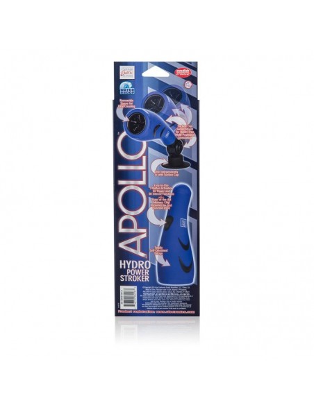 Masturbator Z Wibracją Apollo Hydro Power Stroker Blue - Masturbatory i Sztuczne pochwy - 4
