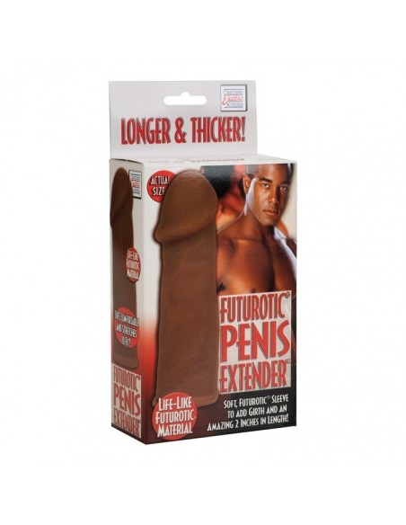 Przedłużenie Penisa Futurotic Brązowe - Przedłużki i nakładki na penisa - 2