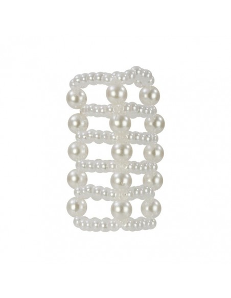 Pierścień na Penisa Basic Essentials Pearl Ring Large - Pierścienie erekcyjne niewibrujące - 1