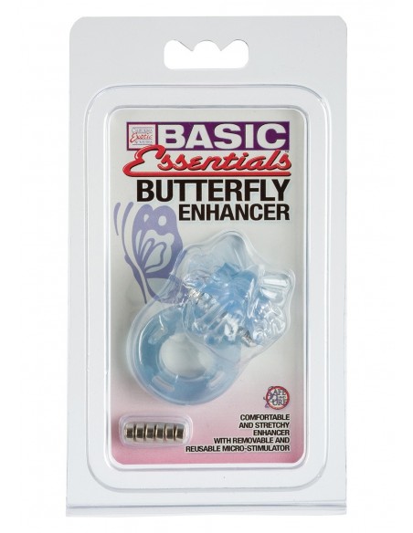 Pierścień Na Penisa Wibrujący Basic Essentials Butterfly Enhancer - Pierścienie erekcyjne wibrujące - 2