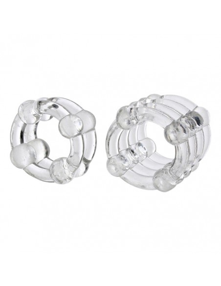 Zestaw pierścieni erekcyjnych Colt Enhancer Rings Clear 6 szt. - Pierścienie erekcyjne niewibrujące - 1