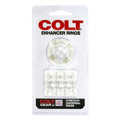 Pierścienie erekcji Enhancer Rings Transparent – rozciągliwe, 2- i 4-warstwowe, 2–4,5 cm - 1 2