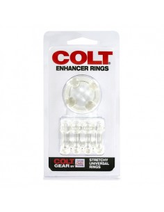 Zestaw pierścieni erekcyjnych Colt Enhancer Rings Clear 6 szt. - Pierścienie erekcyjne niewibrujące - 1 2