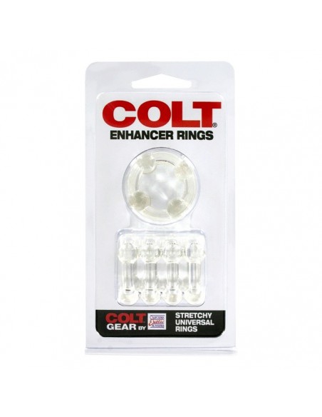Zestaw pierścieni erekcyjnych Colt Enhancer Rings Clear 6 szt. - Pierścienie erekcyjne niewibrujące - 2
