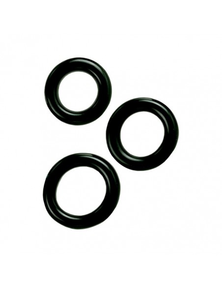 Zestaw pierścieni erekcyjnych Colt Ring Set Black 3 szt. - Pierścienie erekcyjne niewibrujące - 1