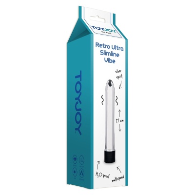 Wibrator Retro Ultra Slimline Vibe 19 cm, wodoodporny, 9 trybów - 1