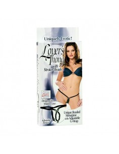 Stringi Lover's Thong With Stroker Beads - Stringi - 1