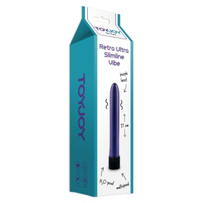 Wibrator Retro Ultra Slimline Vibe z regulacją wibracji, 17 cm - 1 2