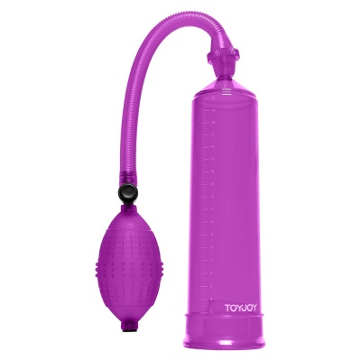 Pompka do penisa Power Pump Purple – cylinder 20 cm z zaworem zwrotnym - 1