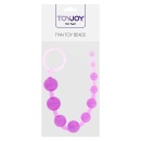 Koraliki analne Thai Toy Beads Purple – 10 stopniowanych kulek TPE, 30 cm - 2