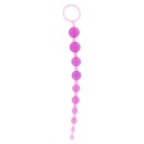 Koraliki analne Thai Toy Beads Purple – 10 stopniowanych kulek TPE, 30 cm - 3
