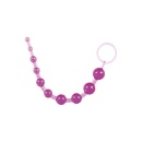 Koraliki analne Thai Toy Beads Purple – 10 stopniowanych kulek TPE, 30 cm - 1