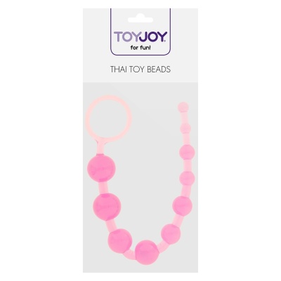 Sonda analna SCALA Thai Toy Beads Pink stopniowana, 20 cm - 1 2
