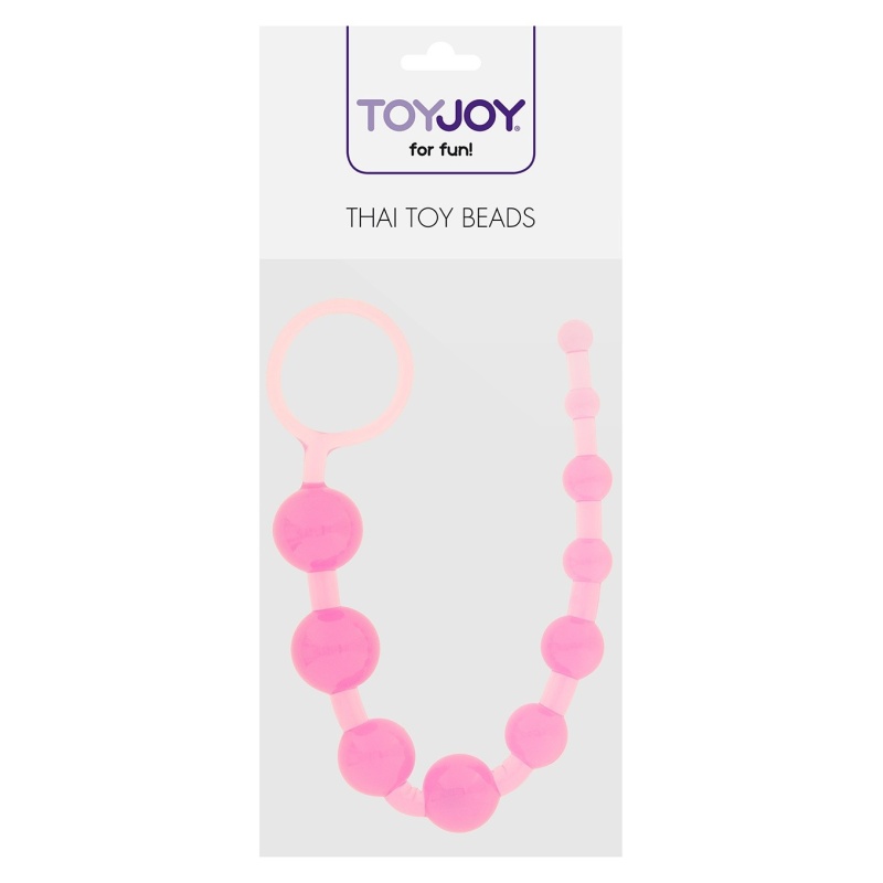 Sonda analna SCALA Thai Toy Beads Pink stopniowana, 20 cm - 2