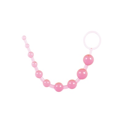 Sonda analna SCALA Thai Toy Beads Pink stopniowana, 20 cm - 1