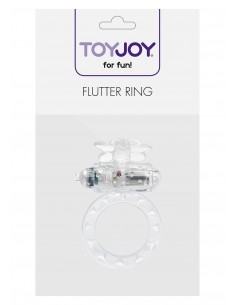 Pierścień na Penisa wibrujący Flutter Ring Clear - Pierścienie erekcyjne wibrujące - 1 2
