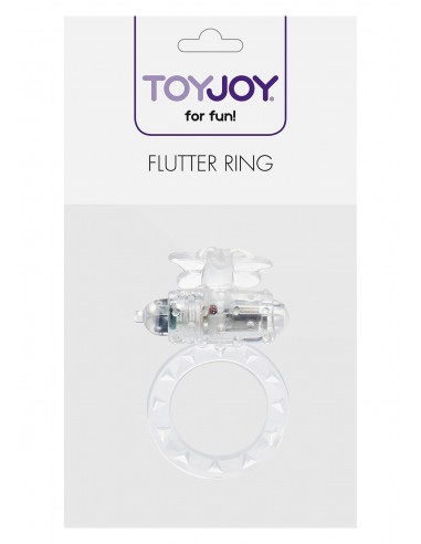 Pierścień na Penisa wibrujący Flutter Ring Clear - Pierścienie erekcyjne wibrujące - 2