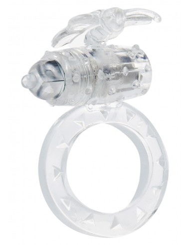 Pierścień na Penisa wibrujący Flutter Ring Clear - Pierścienie erekcyjne wibrujące - 1