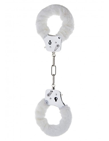 Kajdanki erotyczne Furry Fun Cuffs White Plush - Kajdanki erotyczne - 3